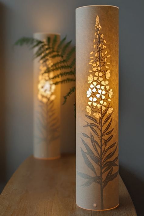 Handmade Ideas To Sell, Rosebay Willowherb, Luminaria Diy, Diy Table Lamp, Led Art, Miniature Pottery, Sculptural Furniture, Handmade Lamp, Deco Nature