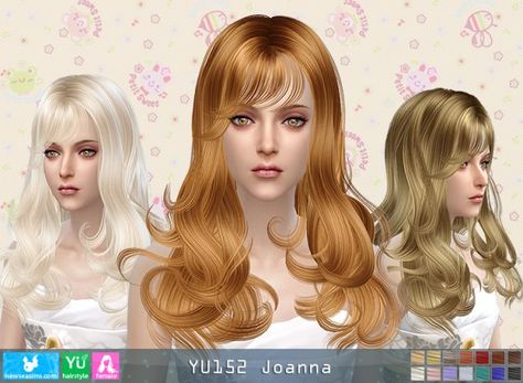 NewSea: YU152 Joanna donation hairstyle • Sims 4 Downloads Sims 4 Hairstyles Cc, Sims 4 Hairstyles, 4 Hairstyles, Sims 4 Sims, The Sims 4 Download, Sims 4 Downloads, Sims 4 Update, Sims Hair, Sims 1