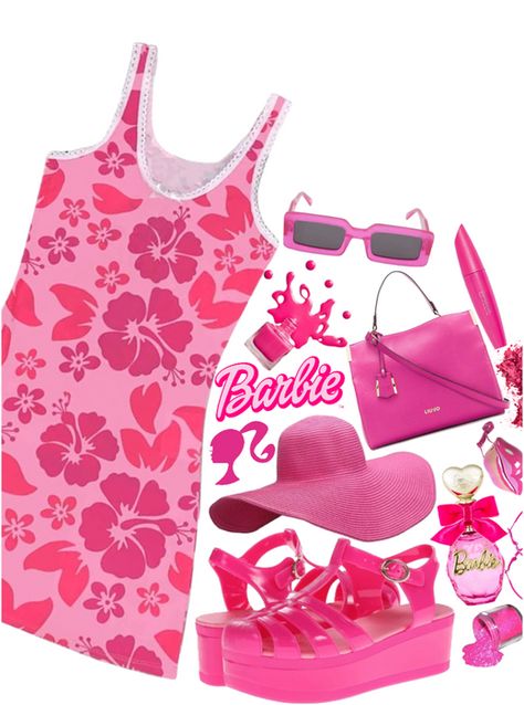 Beach Barbie Costume, Beach Barbie Outfit, Malibu Barbie Outfit, Barbie Outfits Halloween, Beach Barbie, Barbie Vibes, Barbie Aesthetic, Beach Party Outfits, Barbie Summer