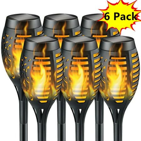 Planters With Tiki Torch, Solar Tiki Torches, Metal Tiki Torches Outdoor, Flameless Tiki Torches, Planter Tiki Torch, Tiki Torch Out Of Liquor Bottle, Decorative Solar Garden Lights, Solar Powered Garden Lights, Solar Powered Outdoor Lights