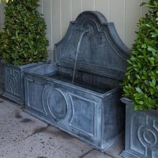 Zinc Planters, Outdoor Water Feature, Garden Water Feature, Water Spout, Garden Planner, Water Reservoir, Wall Fountain, Water Features In The Garden, Submersible Pump