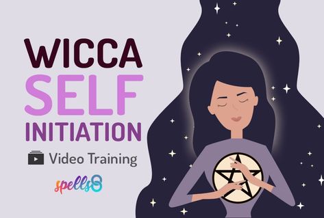 Wicca-Self-Initiation Wiccan Chants, Drawing Down The Moon, Good Luck Spells, Learn Magic, Sacred Circle, Luck Spells, Wiccan Altar, Witchcraft For Beginners, Money Spells