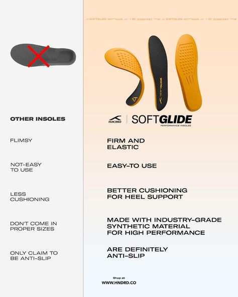 Here’a a bit more about our insoles! Have you gotten yours yet? #hundredinsoles #hundred #livehundredpercent #footwear #insoles #softglide Shoe Technology, A A, Technology, Quick Saves, Instagram