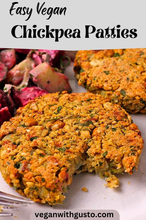 Delicious and easy vegan chickpea patties are a healthy, oil-free, and gluten-free recipe made with simple ingredients, like canned chickpeas. If you’re imagining yummy chickpea fritters, and you want something easy for dinner, this recipe is for you! Get an extra boost of protein from quinoa and chickpea (garbanzo bean) flour with this versatile, plant-based chickpea patty recipe. Bake, air fry, and freeze for later! Chickpea Patty, Vegan Pizza Dough Recipe, Easy Bean Recipes, Garbanzo Bean Recipes, Vegan Pizza Dough, Meatless Dinners, Chickpea Fritters, Patty Recipe, Best Vegan Cheese