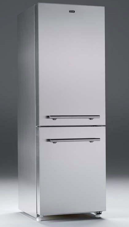 Slim (loft-style) stainless steel refrigerator. European-styled. Tall Refrigerator, Slim Refrigerator, French Home Style, Kitchen Cabinet Style, Refrigerator Ideas, Contemporary Kitchen Decor, Retro Refrigerator, Side By Side Refrigerator, Small Refrigerator