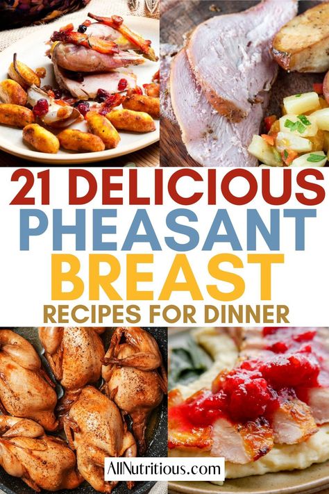 Pheasant Recipes Easy, Insta Pot Pheasant Recipes, Pheasant Side Dish, Best Pheasant Recipes, Bacon Wrapped Pheasant Recipes, How To Cook Pheasant Recipes, Pheasant Crockpot Recipes, Grilled Pheasant Recipes, Fried Pheasant Recipes