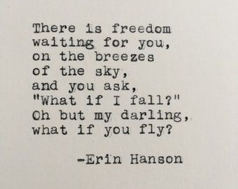 Atticus Quotes, Notes Quotes, Darling Quotes, What If I Fall, Fly Quotes, Fitzgerald Quotes, What If You Fly, Vintage Typewriter, Santa Clarita