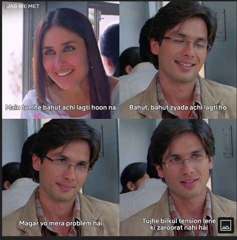 Geet Jab We Met Dialogues, Welcome Movie Dialogue, Jab We Met Dialogues, Jab We Met Quotes, Jab We Met Aesthetic, Aditya Kashyap, Jab We Met, Iconic Movie Quotes, Vintage Bollywood Aesthetic