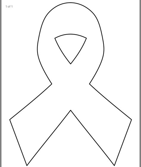 Ribbon Template, Printable Outline, Paint Board, Mom Crafts, Ribbon Pattern, Paper Magic, Stencil Patterns, Awareness Ribbon, Stencil Template