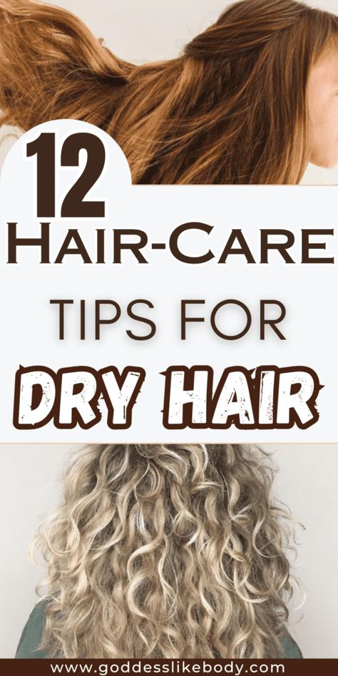 Why Is My Hair So Dry, How To Treat Dry Hair, Dry Hair Routine, Dry Hair Remedies, Dry Hair Repair, Tips For Dry Hair, Very Dry Hair, Extremely Dry Hair, Easy Care Hairstyles