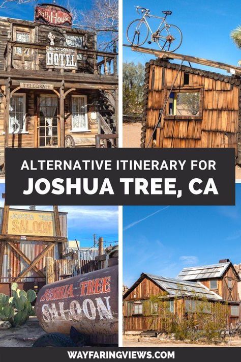 These things to do in Joshua Tree, California will give you great ideas for exploring beyond the park. Find art in the wild west with a map and eating and lodging suggestions. Southern California vacation Tree Town, Visit Texas, Camp Pendleton, Travel California, Joshua Tree California, Cali Life, Cool Things To Do, California Living, California Desert