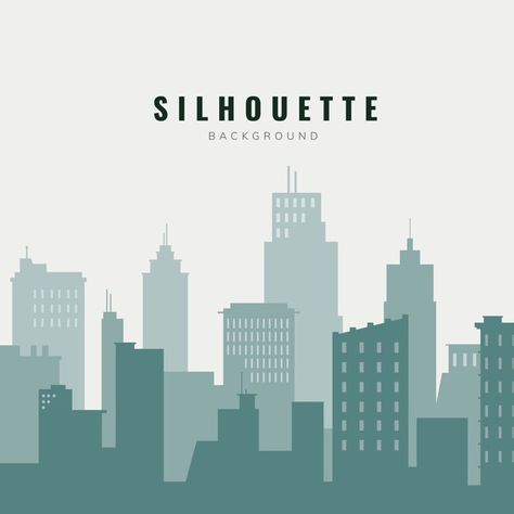 Building Illustration Vector, Cityscape Silhouette, Skyline Illustration, Building Silhouette, City Skyline Silhouette, Free Vector Backgrounds, 그림 낙서, Skyline Silhouette, City Vector