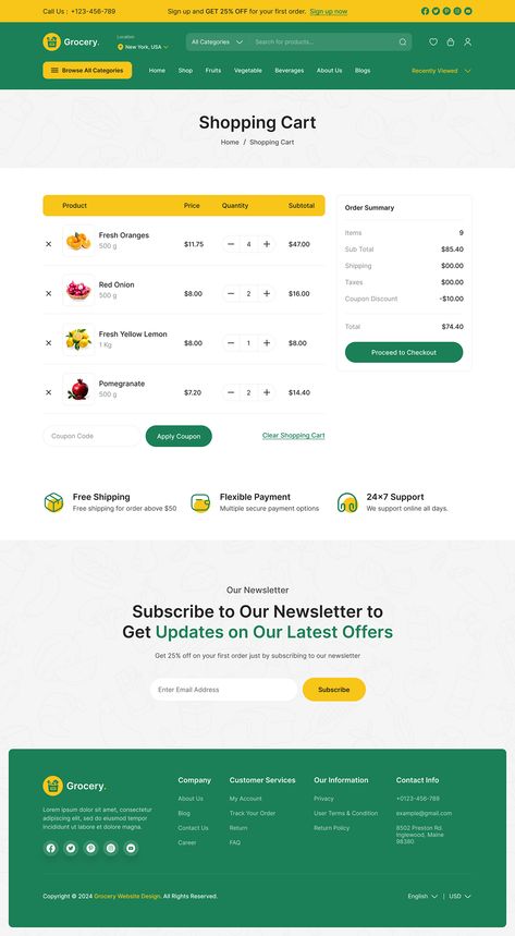 Grocery Store Website Figma Design | Web Design | UIUX :: Behance Grocery Store Website, Figma Design, Figma Template, Sign Up Page, Password Manager, About Us Page, New Password, Coming Soon Page, Mobile Responsive