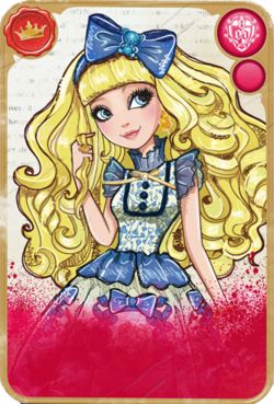 Blondie Lockes Card Blondie Lockes, Dexter Charming, Cerise Hood, Goldilocks And The Three Bears, Last Unicorn, Raven Queen, Ever After High, High Art, Monster High