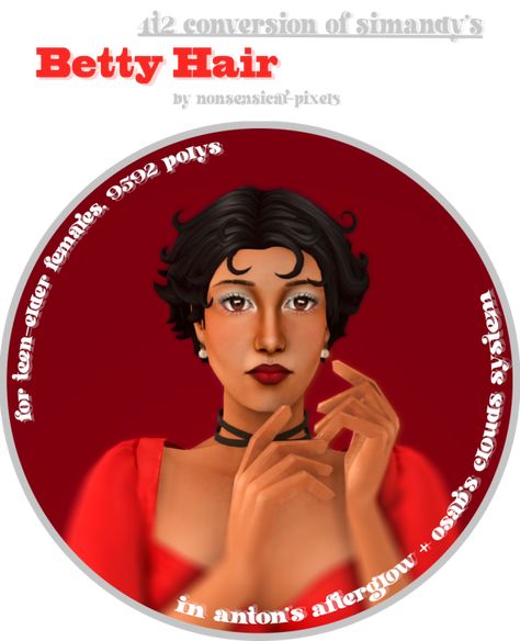 Betty Boop Hair, Hair System, Sims 4 Cc, Betty Boop, Sims 4, Hair