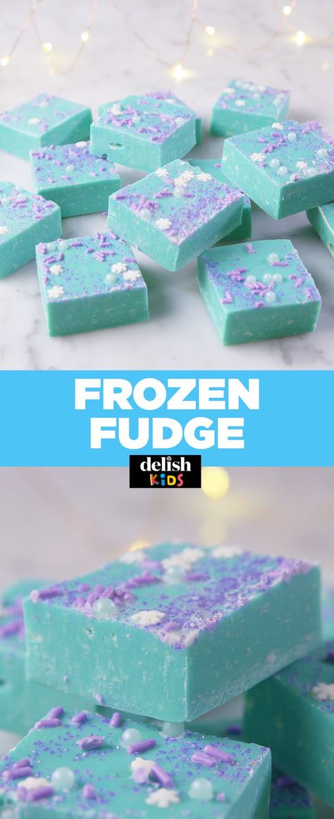 Homemade Fudge Recipes, Fudge Recipes Chocolate, Frozen Christmas, Frozen Themed Birthday Party, Kid Desserts, Baking With Kids, Frozen Birthday Party, Fun Treats, Frozen Party