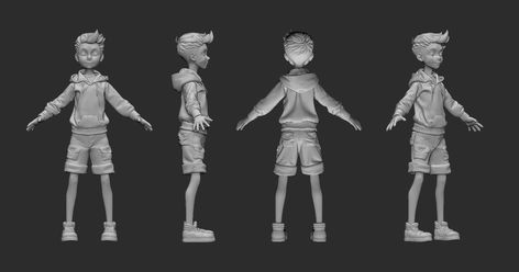 ArtStation - P.K. Character Turnaround, Character Model Sheet, Monster Characters, Character Design Sketches, Boy Character, Animation Reference, Concept Art Drawing, Game Character Design, Character Design Animation