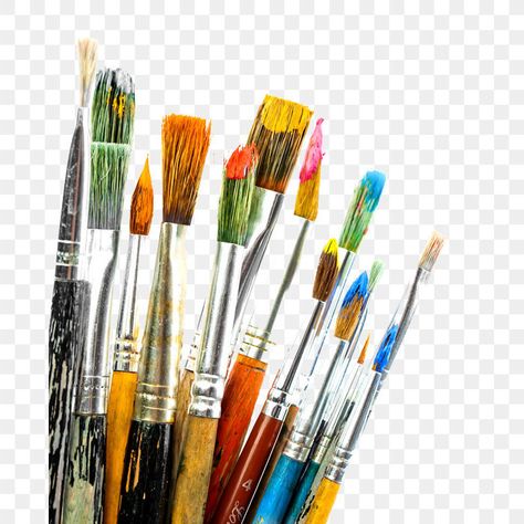 Paint Brush Png, Paint Brushes Photography, Artist Clipart, Free Hairstyles, Paint Png, Hair Clipart, Watercolor Splatter, Wine Painting, Png Art