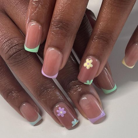 Easter Nails Design, Spring Time Nails, Nails Design Spring, Easter Nails Design Spring, Beginner Nail Designs, Sns Nails Designs, Aesthetic Easter, Cnd Nails, Lilac Nails