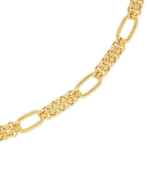 Add shine and glam to any look with this bold bracelet! This unique design features alternating large and small chain links. Available in gold and silver, and adjustable for a perfect fit. Materials: 14K gold or rhodium plated brass Features: Measures 7" length with 1.25" extender, 0.3" width, Lead & Nickel free, lobster clasp Chain Links, Gold Bracelet Chain, Chain Jewelry, Curator Style, Chains Jewelry, Gold And Silver, Silver Bracelets, Chain Bracelet, Rhodium Plated