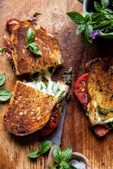 Tomato Grilled Cheese, Sage Pesto, Grilled Sandwiches, Half Baked Harvest Recipes, Crispy Prosciutto, Bacon Grilled Cheese, Easy Summer Dinners, Bacon Tomato, Grilled Cheese Recipes