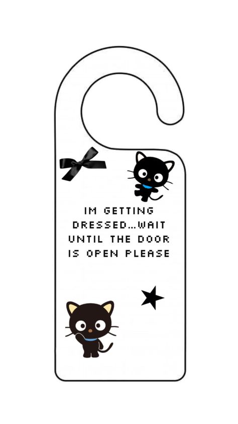 Room Signs Bedroom Door Aesthetic, Do Not Disturb Sign Aesthetic, Hello Kitty Door Hanger, Door Tag Ideas, Cute Diy Stuff, Sanrio Crafts, Hello Kitty Colouring, Bedroom Door Handles, Room Diy Ideas