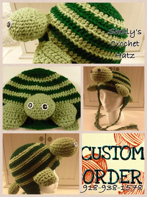 Turtle Crochet Turtle Hat Pattern Free, Crochet Turtle Hat, Turtle Stuff, Turtle Hat, Turtle Sweaters, Winter Sets, Knit Accessories, Hat Patterns Free, Crochet Turtle