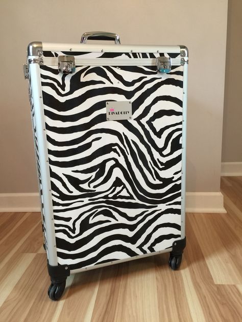 DivaDolly, our wildly fun Zebra Design! The Wonder Wardrobe on Wheels for dance competition, ice skating, modeling, cheer & more! The most organized competition travel system! Wonder Wardrobe, Organized Travel, Suitcases Travel, Dance Competitions, Accessories Styling, Travel Vanity, Sliding Drawers, Home Organizing, Zebra Design