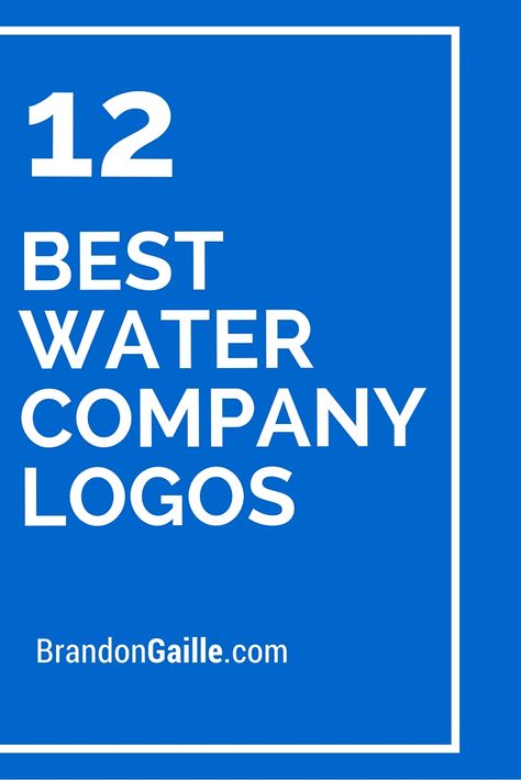 12 Best Water Company Logos Water Logo Design Ideas, Water Company Logo, Logo Design Water, Shop Name Ideas, Water Company, Water Branding, Water Logo, Company Logos, Water Solutions