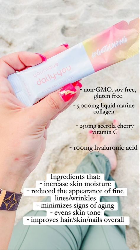 Benefits Of Liquid Collagen, Younique Lip Scrub, Medicube Collagen Mask, Younique Marketing, Younique Skin Care, Younique Products, Younique Collagen, Collagen Drink, Extra Skin