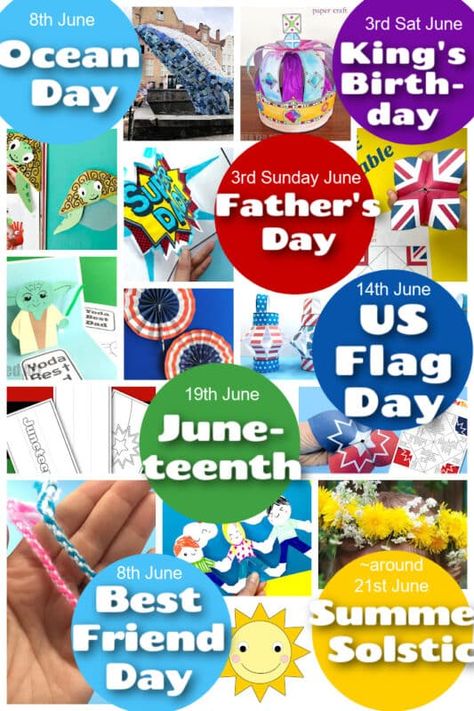 Fun June Activities for Kids - Red Ted Art - Kids Crafts June Activities For Kids, Kids Summer Projects, June Activities, Crafts By Month, June Crafts, Crafts By Season, Red Ted Art, Celebrating Friendship, Art Projects For Teens