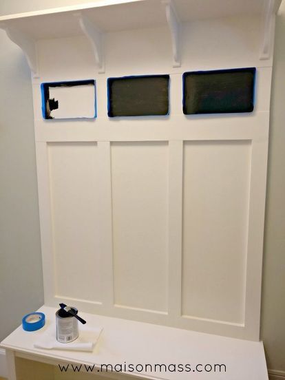 Diy Ikea Mudroom, Small Hall Closet, Ikea Mudroom Hack, Mudroom Hack, Ikea Mud Room, Ikea Mudroom, Front Hallway, Small Hall, Diy Sliding Barn Door