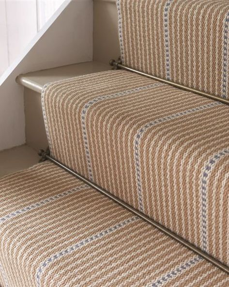 Stairway Carpet, Wool Stair Runner, Striped Stair Runner, Vanessa Arbuthnott, Staircase Runner, Indoor Outdoor Carpet, Stair Case, Floor Runners, Modern Stairs