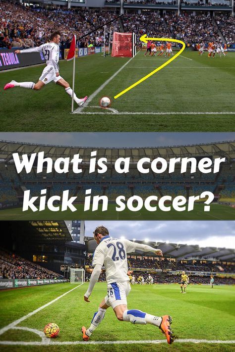 A corner kick is a type of free-kick that is awarded to the attacking team when the ball goes out of play across the defending team’s goal line, either by being kicked or touched by a defending player. The main objective of a corner kick is to create a scoring opportunity for the attacking team. Click the link to view the full article. https://soccerhowto.com/soccer-corner-kick/ Soccer Rules, Soccer Goal, Free Kick, Soccer Players, Need To Know, Soccer, Football