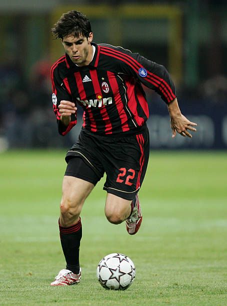 Ac Milan Champions League, Brazilian Soccer Players, Ronaldo Free Kick, Ricardo Kaka, Giuseppe Meazza, Football Images, Zinedine Zidane, Football Photos, Adidas Football