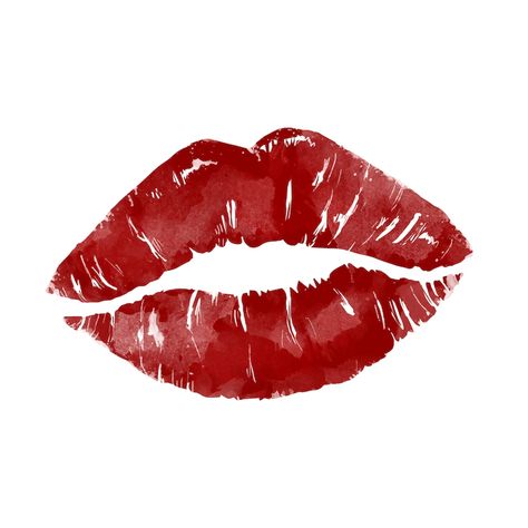 Free Vector | Pinup style lip print Red Lip Stain, Lipstick Mark, Kiss Mark, Kiss Lipstick, Lip Blush, Pinup Style, Lip Print, Lipstick Stain, Lips Print