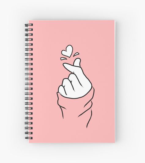 "Cute Heart~ " Spiral Notebooks by StarlightDoodle | Redbubble Cute Notebooks For School, Escuela Diy, Diy Notebook Cover, Cute Spiral Notebooks, Diy Tumblr, Kawaii School Supplies, Notebook Cover Design, Cool School Supplies, Diy School Supplies