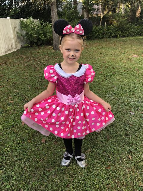 Minnie Mouse child costume Minnie Mouse Costume Pink, Pink Minnie Mouse Costume, Minnie Mouse Dress Toddler, Minnie Mouse Dress Up, Inspired Wedding Dress, Homecoming Week, Minnie Mouse Costume, Mouse Dress, Minnie Mouse Dress