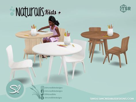 Sims 4 Cc Kids Activities, Sims 4 Kids Activities, Sims 4 Activities Cc, Sims 4 Cc Dining Table, Kids Nature Activities, Kids Table Set, Kids Activity Table, Kids Dining, Beacon Hills