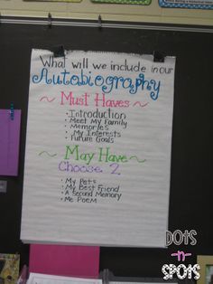 autobiography projects for 2nd grade - Google Search Autobiography Anchor Chart, Autobiography Project, Autobiography Writing, Biography Project, Fourth Grade Writing, Silhouette Face, Face Silhouette, 3rd Grade Writing, 2nd Grade Writing