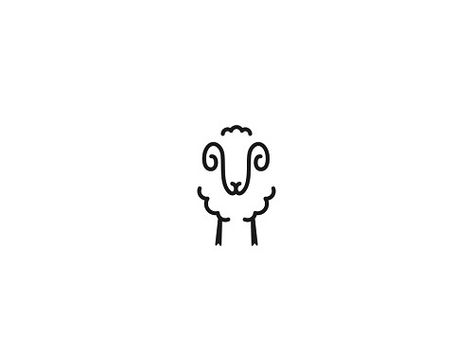 Year Of The Sheep Tattoo, Sheep Outline Tattoo, Tiny Sheep Tattoo, Sheep Tatoos, Sheep Line Drawing, Sheep Line Art, Lamb Line Art, Small Sheep Tattoo, Sheep Drawing Simple