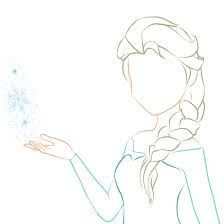 A basic outline of how to draw elsa...super easy and turns out great!!! Elsa Painting Easy, Frozen Drawings Easy, Elsa Outline, Disney Characters Outline, How To Draw Elsa, Elsa Drawing, Disney Sleeve, Back Drawing, Disney Silhouettes