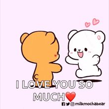 I Love You So Much Couple GIF - I Love You So Much Couple Kiss - Discover & Share GIFs Mochi Bear, Calin Gif, Couple Bear, Ldr Couples, Milk And Mocha, Milk Mocha, Mocha Bear, Hug Gif, Bear Gif