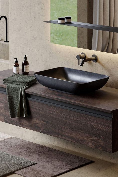 We know your bathroom is an oasis of calm, but we also know that it deserves a little inspiration. Here are some Wash Basins Inspiration Ideas to help you keep it looking clean, fresh and stylish. See all the products at Architonic.com #architonic #architecture #interiordesign #homedecor #decoration #homedecoration #handbasin #washbasin #washbowl Wash Table Bathroom, Bathroom Wash Basin Design, Table Top Wash Basin Ideas, Hand Wash Basin Design, Dining Hall Wash Basin Design, Wash Basin Ideas, Ways To Elevate Your Home, Class Bathroom, Wash Basin Counter