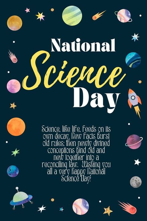 National Science Day .....!!!! World Science Day Poster, Happy Science Day, National Science Day Poster, Happy Teachers Day Message, Unique Bulletin Board Ideas, World Science Day, Teachers Day Message, National Science Day, Science Day