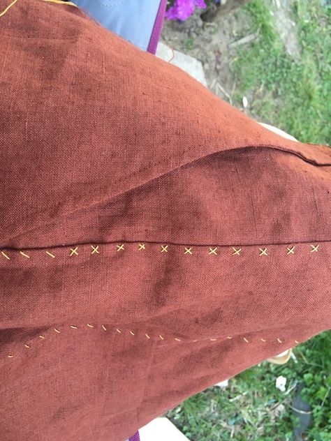 Free Range Slacks, Quarter Inch Seam, Hem Stitch, Red Herring, Freezer Paper, Brain Power, Ikat Fabric, French Seam, Running Stitch