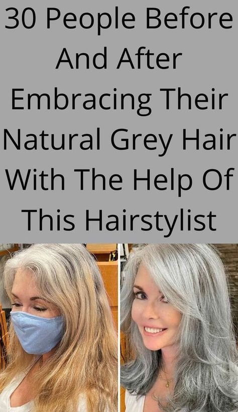 Letting My Hair Go Gray, Easing Into Gray Hair, Youthful Grey Hair, How To Embrace Grey Hair, Letting Hair Go Gray, How To Get Silver Hair At Home, Young Grey Hair Woman, Going Grey Gracefully, Brown Hair Going Grey