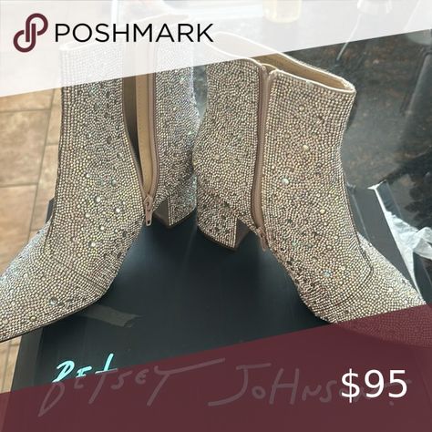 Brand new Betsy Johnson rhinestone boots Rhinestone Boots, Betsey Johnson Shoes, Betsy Johnson, Boot Shop, Betsey Johnson, Brand New, Boots, Plus Fashion, Closet