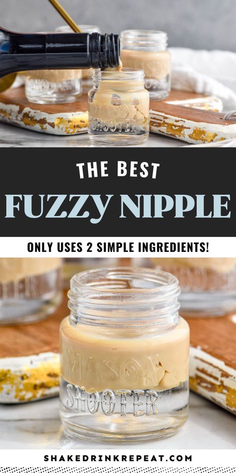 Butter Ripple Schnapps Shots, 2 Ingredient Shots Alcohol, Peach Schnapps Shots, Shots With Peach Schnapps, Schnapps Recipes, Baileys Recipes Drinks, Irish Cream Drinks, Chocolate Cake Shot, Shots Alcohol Recipes