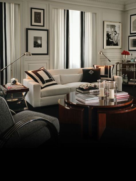 Royal Living Room, Ralph Lauren Home Living Room, Modern Penthouse, Armani Casa, Dream Home Design, Living Room Inspiration, Best Interior, Luxury Living Room, House Inspiration